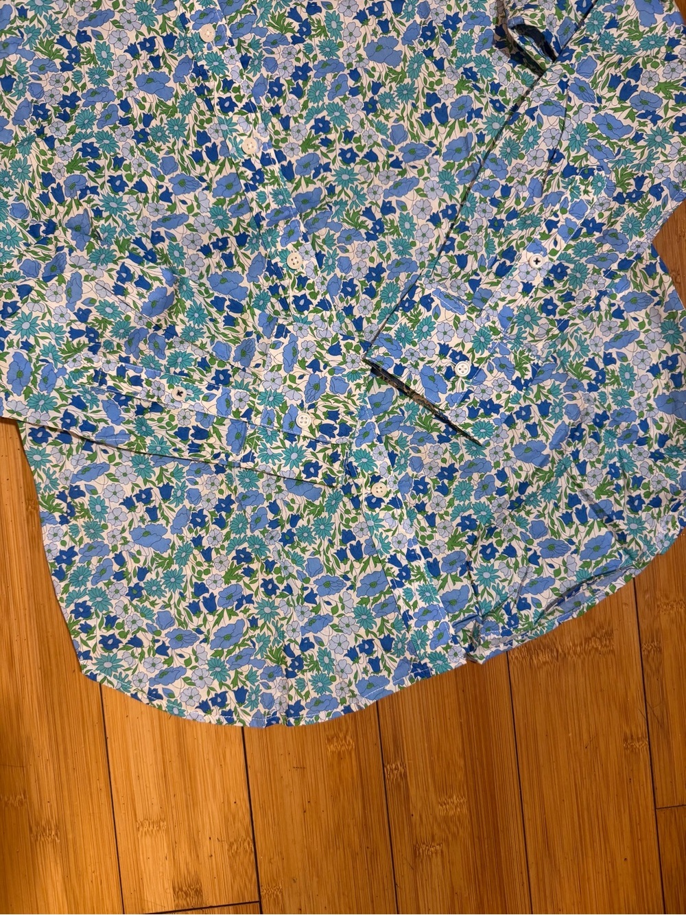 NWOT J. Crew Liberty Long Sleeve Floral Button Down Top Size 8 - Picture 4 of 16